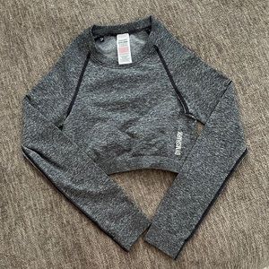 GYMSHARK long sleeve workout crop top